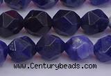 CSO553 15.5 inches 10mm faceted nuggets sodalite gemstone beads