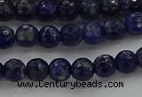 CSO642 15.5 inches 6mm faceted round sodalite gemstone beads