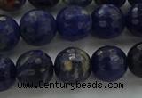 CSO644 15.5 inches 10mm faceted round sodalite gemstone beads