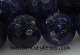 CSO649 15.5 inches 20mm faceted round sodalite gemstone beads