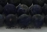 CSO814 15.5 inches 12mm round matte sodalite gemstone beads