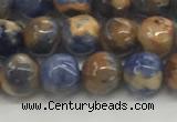 CSO831 15.5 inches 6mm round orange sodalite beads wholesale