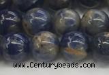 CSO832 15.5 inches 8mm round orange sodalite beads wholesale