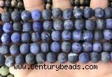 CSO842 15.5 inches 8mm round matte sodalite beads wholesale