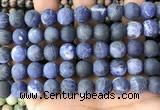 CSO843 15.5 inches 10mm round matte sodalite beads wholesale