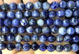 CSO941 15 inches 8mm faceted round sodalite beads wholesale