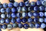 CSO942 15 inches 10mm faceted round sodalite beads wholesale