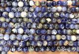 CSO951 15 inches 6mm round orange sodalite beads wholesale