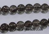 CSQ103 15.5 inches 8mm faceted round grade AA natural smoky quartz beads