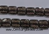 CSQ120 10*10mm facetad square grade AA natural smoky quartz beads