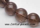 CSQ15 A grade 14mm round natural smoky quartz beads Wholesale