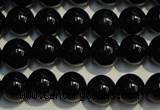 CSQ402 15.5 inches 8mm round black morion smoky quartz beads