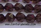 CSQ523 15.5 inches 10mm faceted nuggets smoky quartz beads