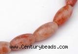 CSS08 5*12mm rice shape natural indian sunstone beads wholesale