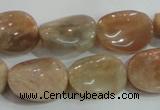 CSS257 15.5 inches 15*20mm twisted oval natural sunstone beads