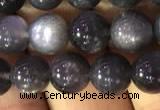 CSS316 15.5 inches 8mm round black sunstone gemstone beads