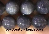 CSS317 15.5 inches 10mm round black sunstone gemstone beads