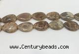 CSS411 15.5 inches 20*30mm flat teardrop sunstone beads wholesale