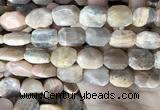 CSS445 15.5 inches 13*18mm - 16*20mm faceted freeform sunstone beads