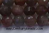 CSS643 15.5 inches 10mm faceted round sunstone gemstone beads