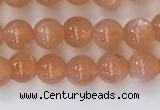 CSS703 15.5 inches 4mm round natural golden sunstone beads