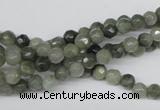 CSW10 15.5 inches 4mm faceted round seaweed quartz beads wholesale