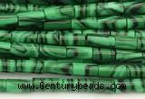 CTB1009 15 inches 2*4mm tube imitate malachite beads