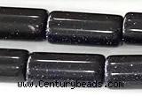 CTB1048 15 inches 8*16mm - 8*18mm tube blue goldstone beads