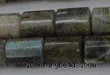 CTB107 15.5 inches 11*15mm faceted tube labradorite gemstone beads