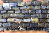 CTB1283 15 inches 6*10mm - 8*12mm faceted tube kyanite beads