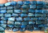 CTB1307 15 inches 6*10mm - 8*10mm faceted tube apatite beads