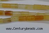 CTB301 15.5 inches 4*6mm tube yellow jade beads wholesale