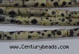 CTB305 15.5 inches 4*6mm tube dalmatian jasper beads wholesale