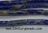 CTB356 15.5 inches 4*13mm tube lapis lazuli beads wholesale