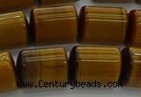 CTB540 15.5 inches 10*13mm triangle golden tiger eye beads wholesale