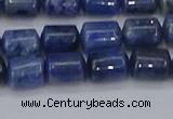 CTB716 15.5 inches 6*8mm tube blue dumortierite beads wholesale