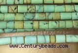 CTB802 15.5 inches 1mm tube turquoise beads wholesale