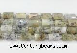 CTB870 13*25mm - 14*19mm faceted tube gemstone beads