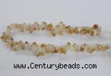 CTD1644 Top drilled 10*14mm - 10*18mm faceted nuggets citrine beads