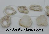 CTD1975 Top drilled 40*45mm - 50*60mm freeform druzy agate beads