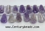 CTD2338 Top drilled 16*18mm - 20*30mm freeform lavender amethyst beads