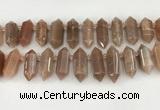 CTD2394 Top drilled 13*30mm - 14*42mm sticks moonstone beads