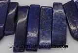 CTD352 Top drilled 10*28mm - 10*50mm wand lapis lazuli beads