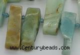 CTD3593 Top drilled 10*20mm - 12*40mm sticks amazonite beads