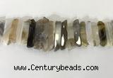 CTD3731 Top drilled 8*20mm - 10*50mm sticks agate gemstone beads