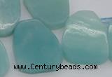 CTD392 Top drilled 20*25mm - 22*28mm freeform amazonite beads