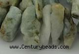 CTD421 Top drilled 10*20mm - 18*35mm nuggets aquamarine beads