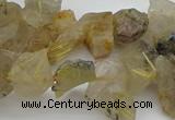 CTD428 Top drilled 8*12mm - 13*18mm nuggets golden rutilated quartz beads