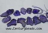 CTD520 Top drilled 20*30mm - 30*45mm freeform agate beads