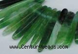 CTD586 Top drilled 6*20mm - 6*45mm wand agate gemstone beads